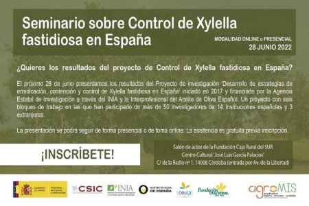 Control de Xylella fastidiosa en España (28 junio 2022)