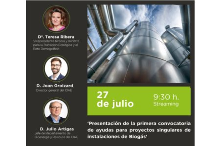 AYUDAS PARA LA INSTALACIÓN DE BIOGAS (27 JULIO 2022)