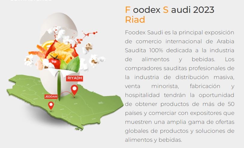 Foodex Arabia Saudita (17 - 20 Septiembre 2023)