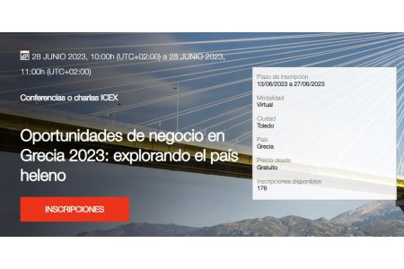 28 JUNIO 2023<br>Oportunidades de negocio en Grecia 2023