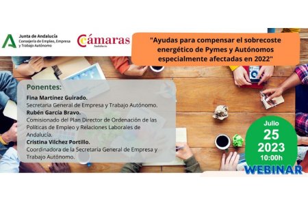 25 JULIO 2023<br>Ayudas para compensar el sobrecoste energético de Pymes y Autónomos especialmente afectadas en el 2022