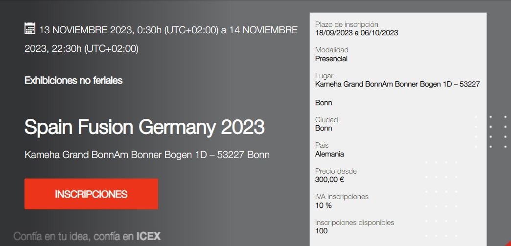 13 NOVIEMBRE 2023  Spain Fusion Germany