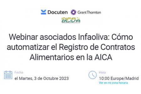 3 OCTUBRE 2023<br>Cómo automatizar el Registro de Contratos Alimentarios AICA