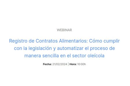 21 FEBRERO 2024<br>Registo de Contratos Alimentarios