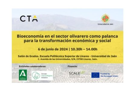 6 JUNIO 2024<br>Bioeconomía en el sector olivarero como palanca de transformación económica y social
