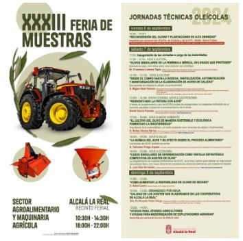 6-8 SEPTIEMBRE 2024 Jornadas Técnicas Oleolícolas, Alcalá la Real, Jaén