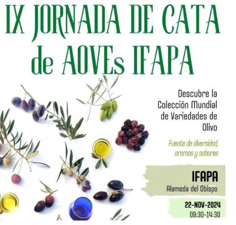 22 NOVIEMBRE 2024 IX Jornada de cata de AOVE del Banco de Mundial de Variedades de Olivo